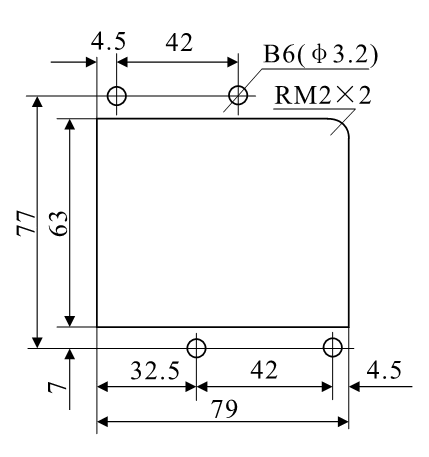 DZ-3E/A4、DZ-3E/A4J安裝開孔尺寸圖