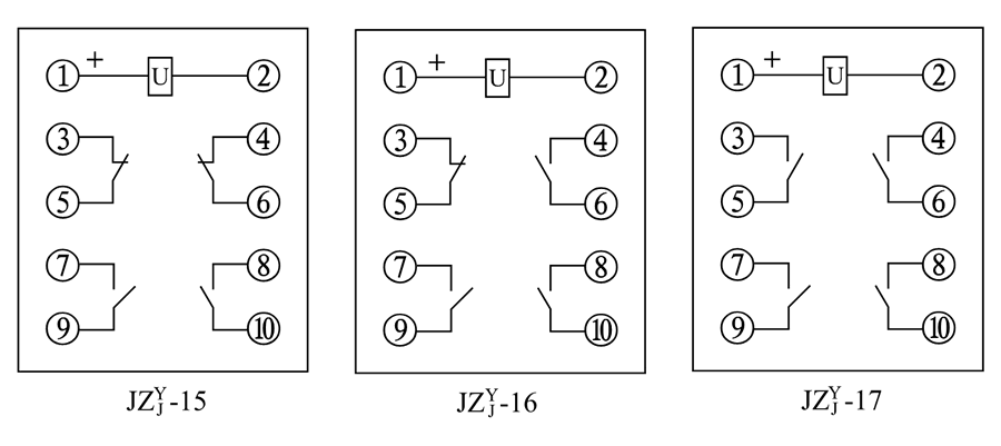 JZY-16、JZJ-16內(nèi)部接線圖