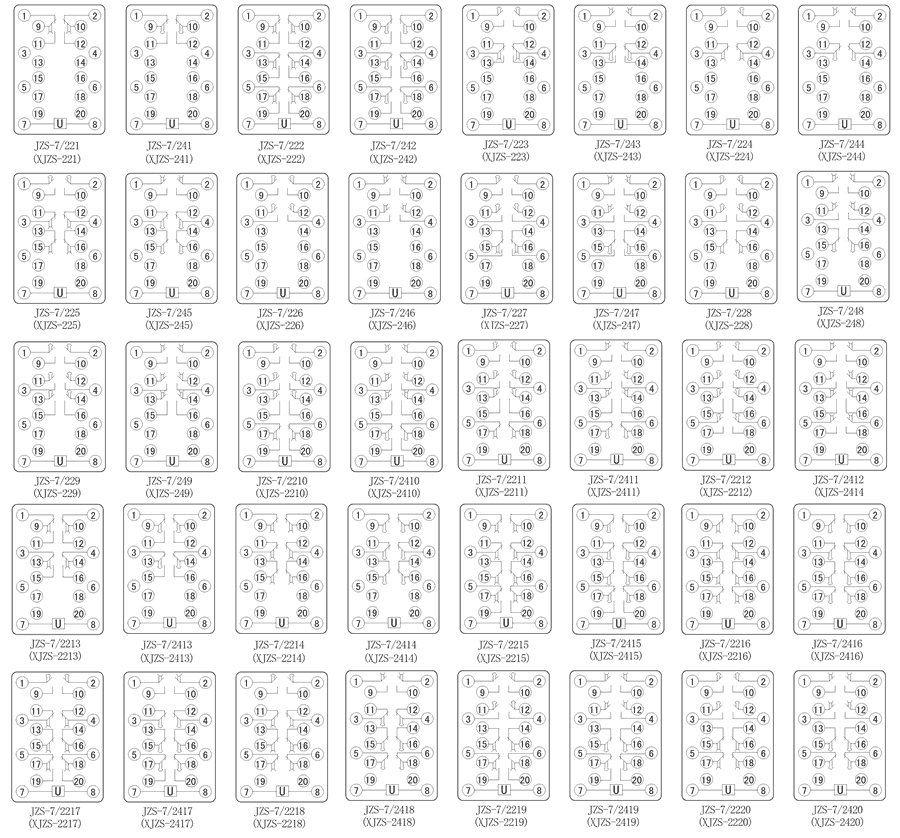 JZS-7/2220內部接線圖