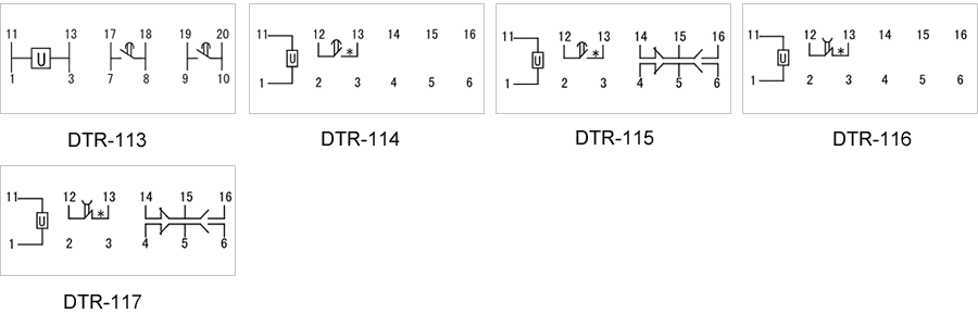 DTR-116內(nèi)部接線圖