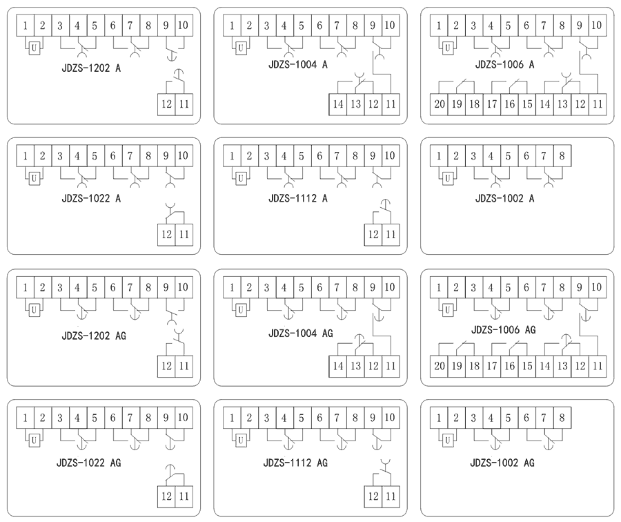 JDZS-1002AG內(nèi)部接線圖