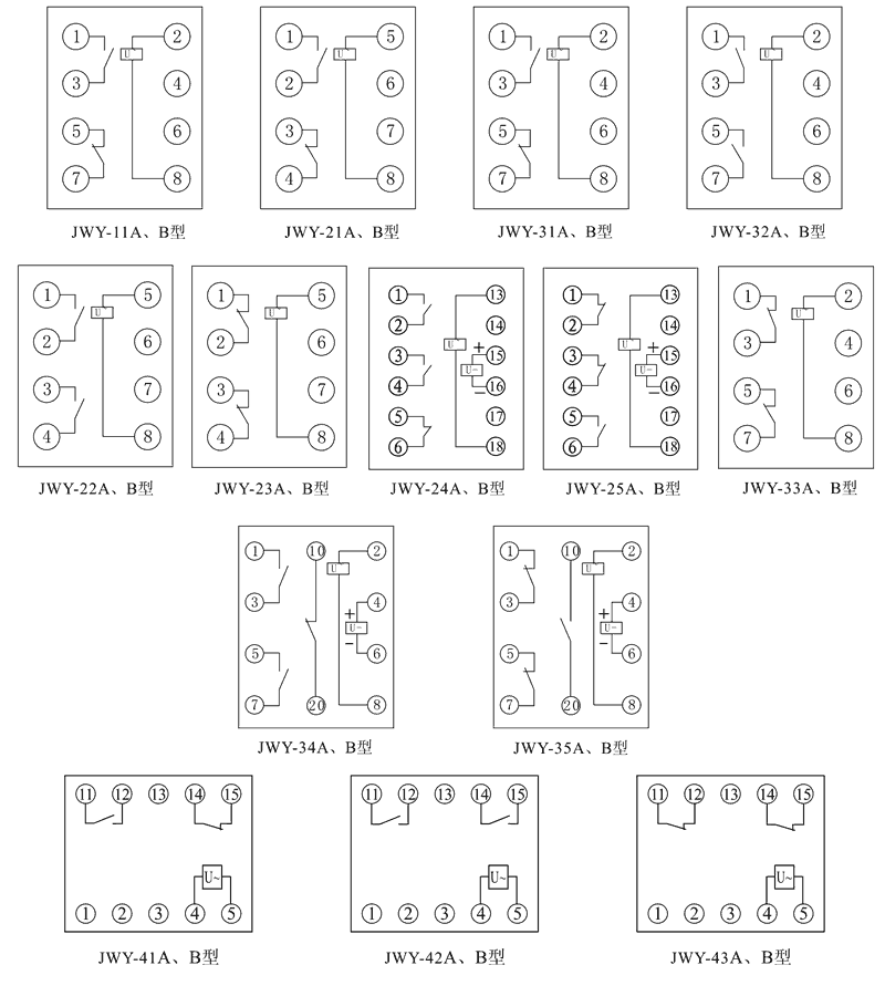 JWY-43A內部接線圖