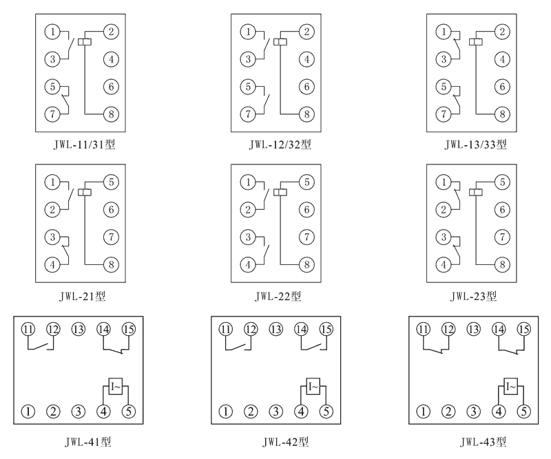 JWL-21內(nèi)部接線圖