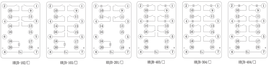 HBJB-403/1內(nèi)部接線圖