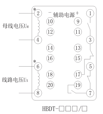 HBDT-24A/1內(nèi)部接線圖