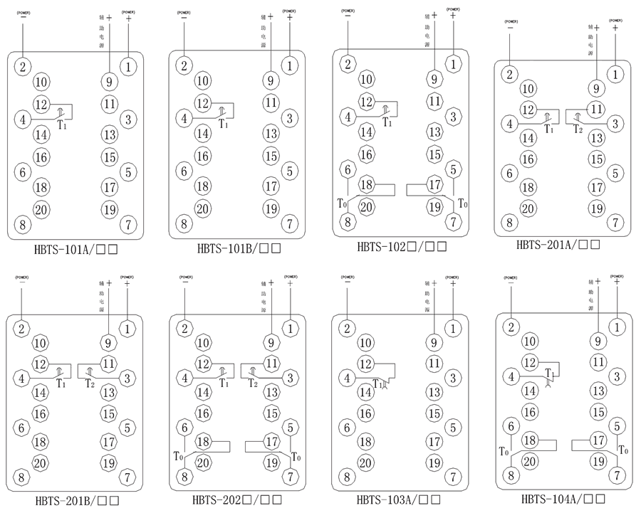 HBTS-101B/4內(nèi)部接線圖