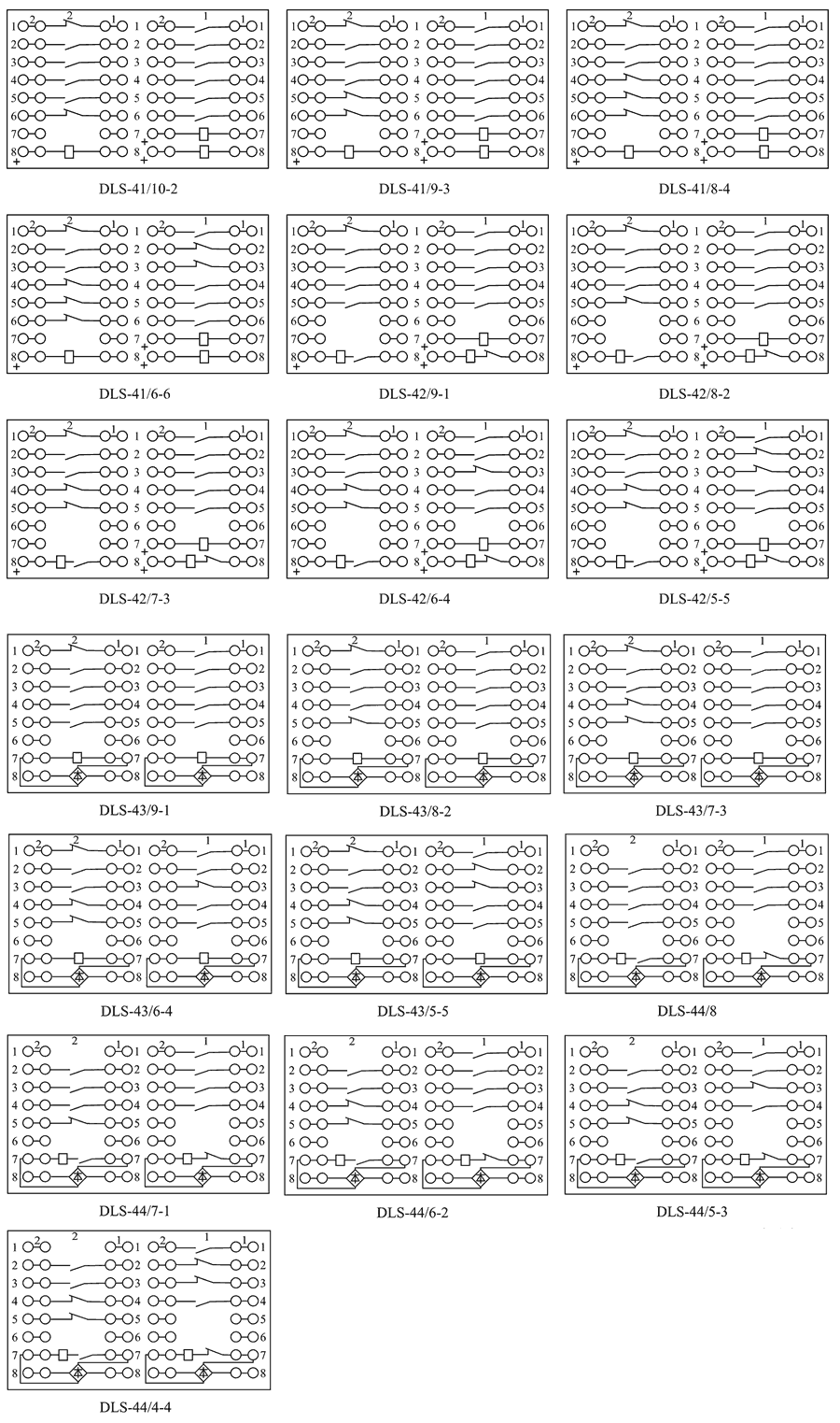 DLS-44/4-4內(nèi)部接線圖